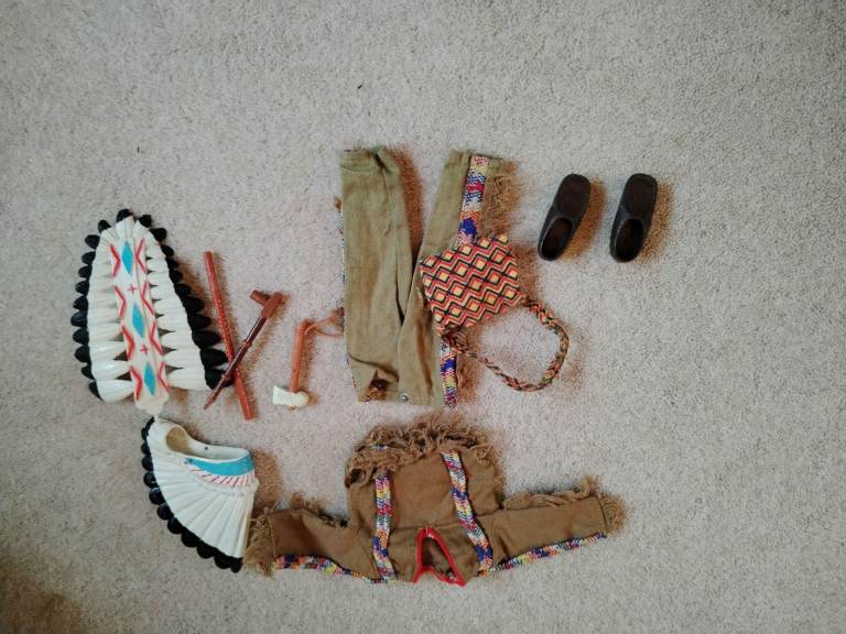 Action Man Vintage 1970s Native American Indian Chief Outfit made by Palitoy 