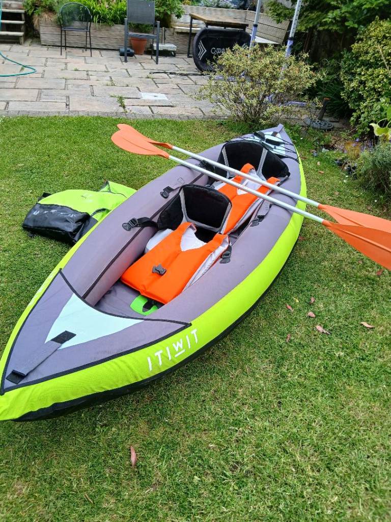 ITIWIT Inflatable Kayak with Paddle – Good Condition