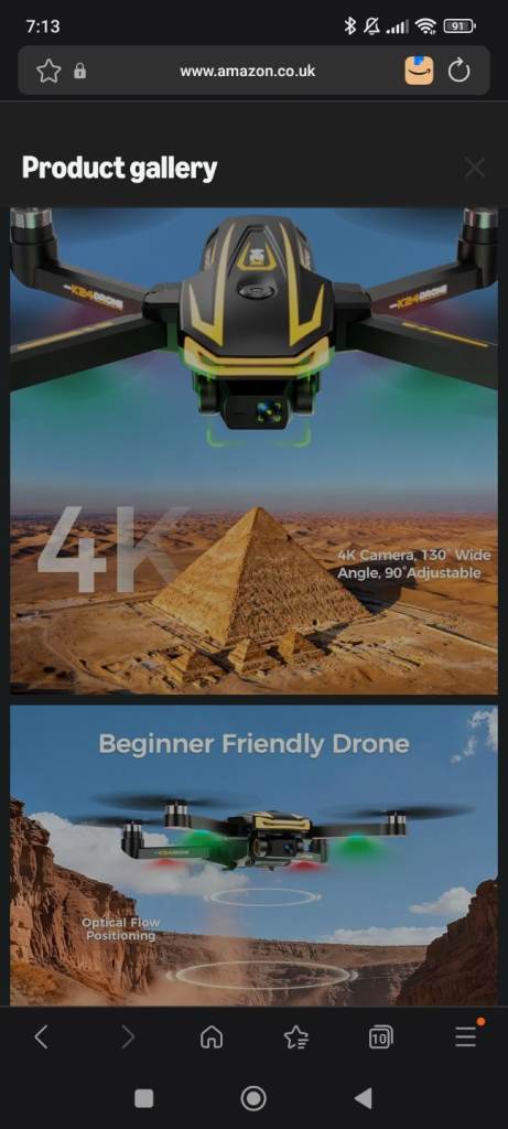 K24 Drones with Camera Eis 4K professional for Adults,4.5" Screen on Controller,2 Pcs Batteries