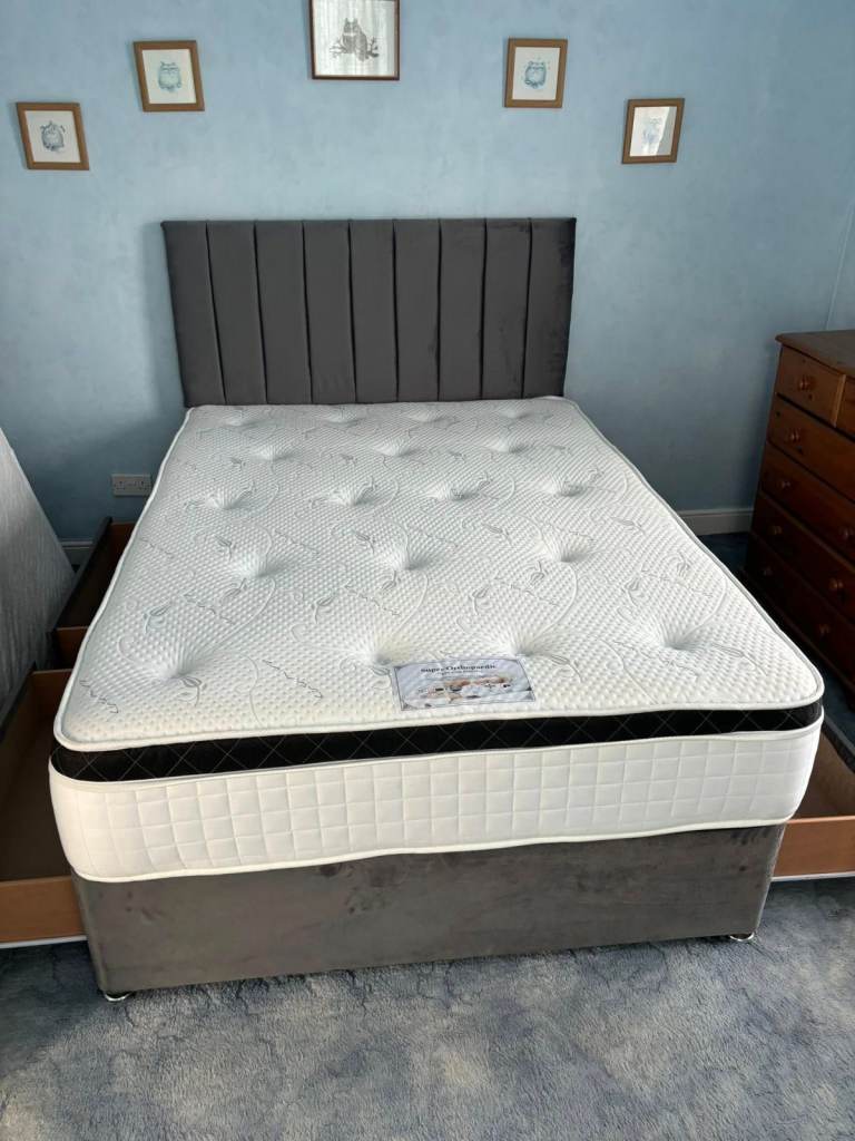 Today Delivery / Double & Small Double Divan Bed Base With Mattress Brand New SAME DAY DELIVERY 🚚🚛