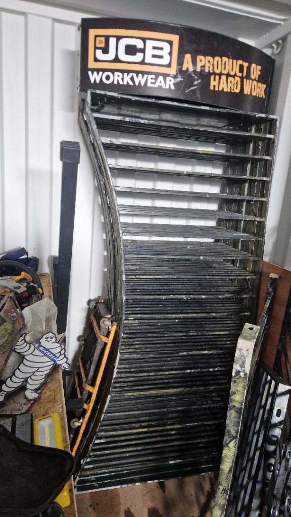 Metal fence raillings