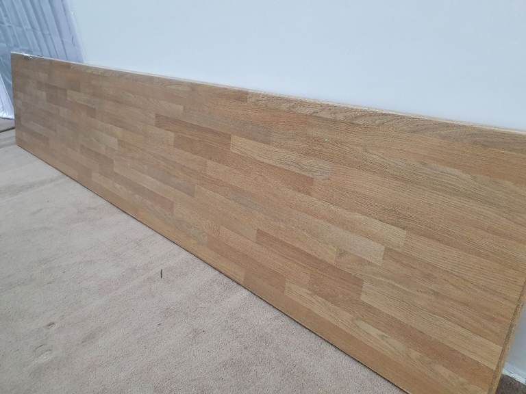 Wren Luxury Laminate Light Oak Block Effect Kitchen Worktops Countertops - priced to Clear.