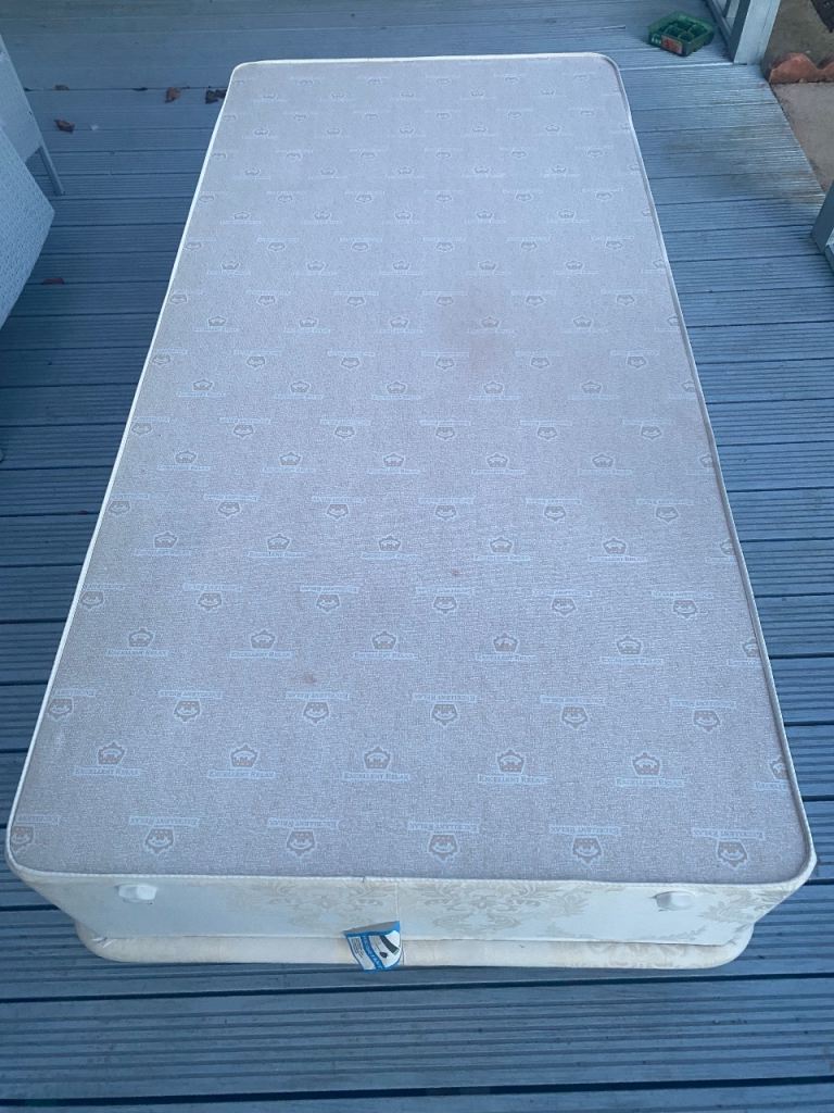 Single bed base and headboard