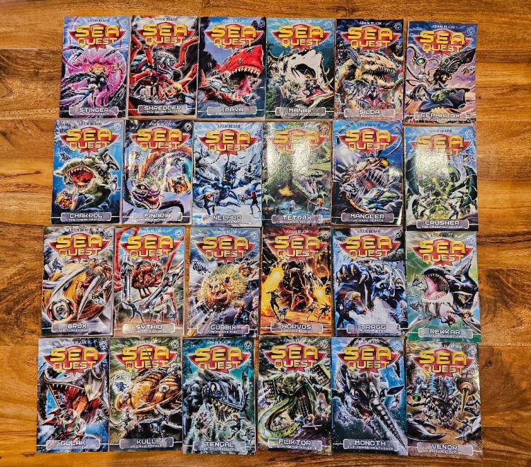 Read once - Adam Blade Sea Quest The Underwater Adventure Collection - 24 Books Set.