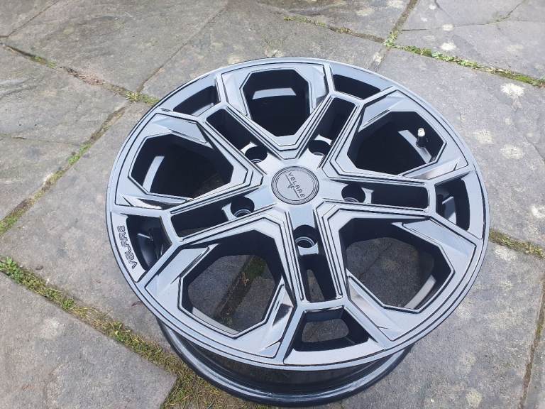 18" VELARE VLR-ST DIAMOND BLACK SINGLE ALLOY RIM 5x160 FORD TOURNEO CUSTOM TRANSIT