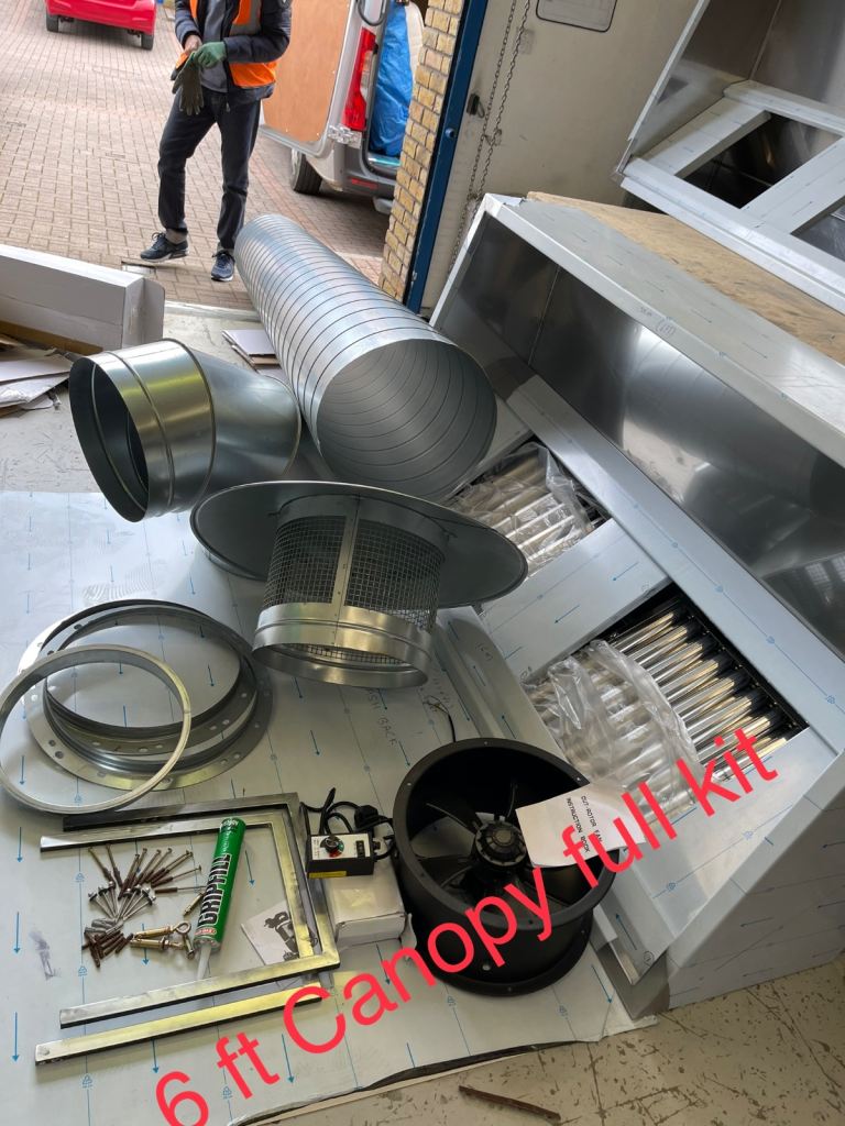 Stainless Steel Kitchen Canopy / Hood Supply & Installation Ventilatio