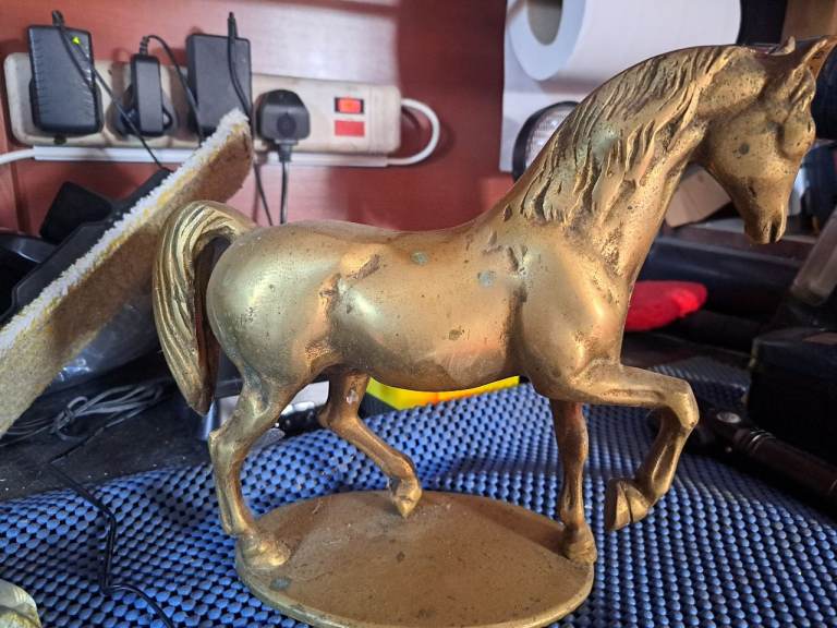 Vintage Brass Horse Figurine – Good Condition