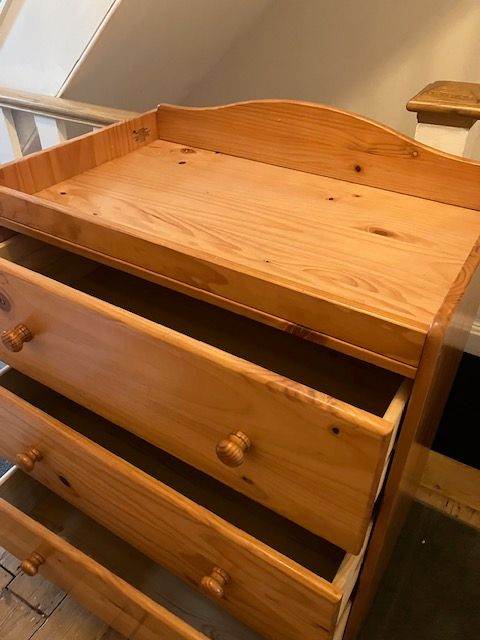Changing Table and Drawers (wooden, Mothercare)