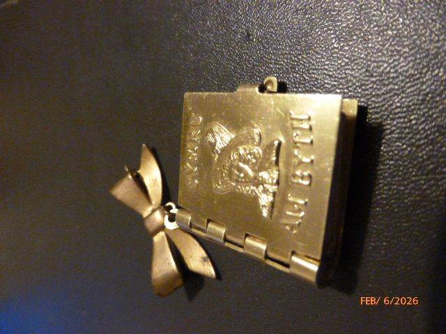 Brass Novelty Welsh places of interest minature book.