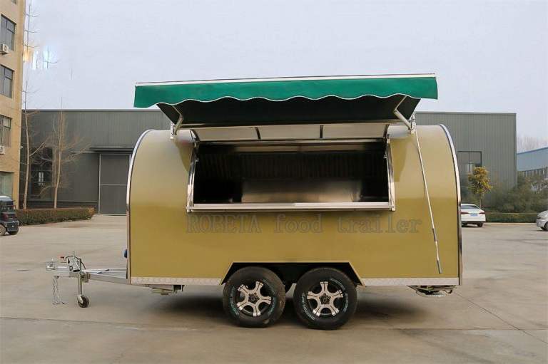 4M AIRSTREAM-STYLE CATERING TRAILER – STAINLESS STEEL – READY NOW