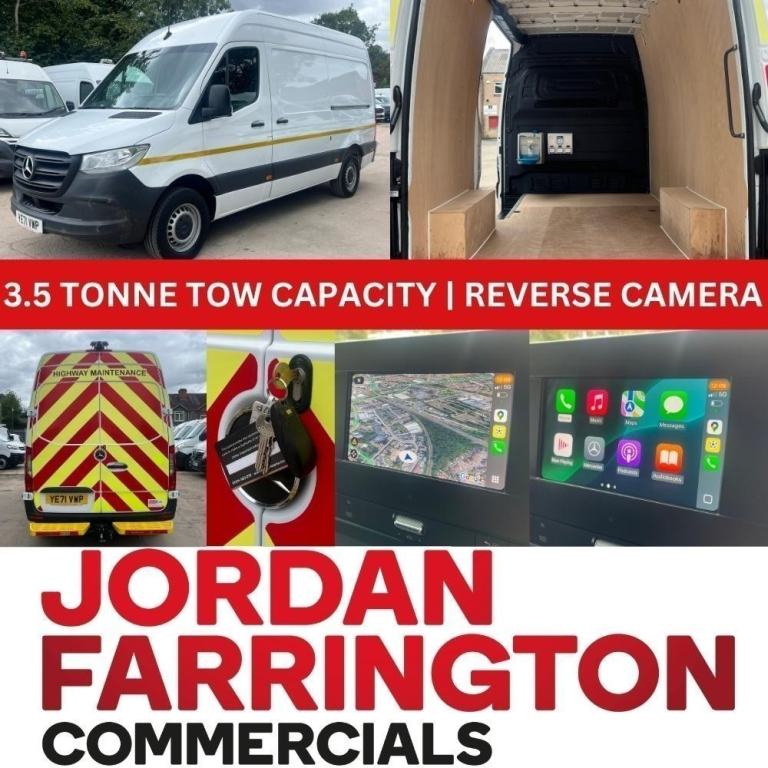  2021 71 reg MERCEDES BENZ SPRINTER 315 RWD UTILITY PANEL *7 TONNE GROSS TRAIN*