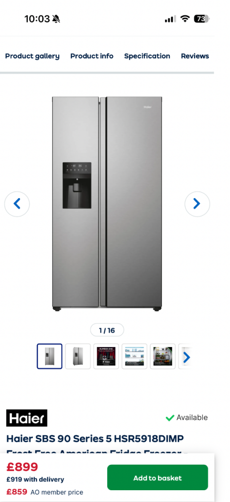 Fridge freezer 