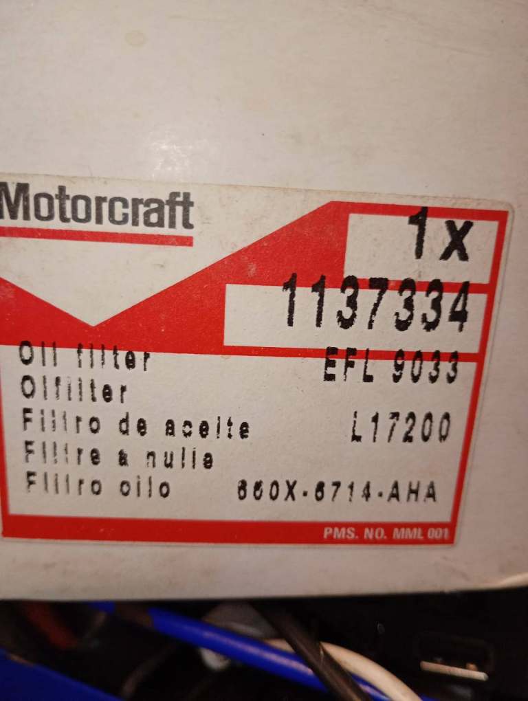 GENUINE FORD MOTORCRAFT OIL FILTER TO SUIT 1.6 & 2.0 OHC ENGINES V4 V6 also MGB SAAB 96 AVENGER