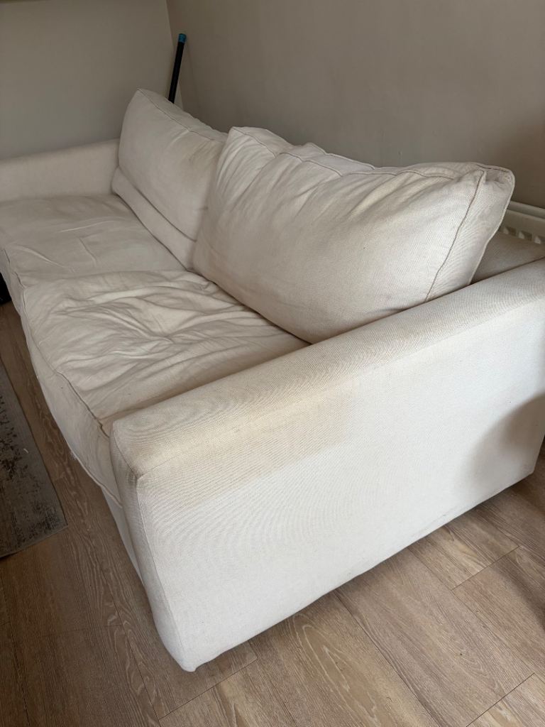 Large cream sofa 250 cm 