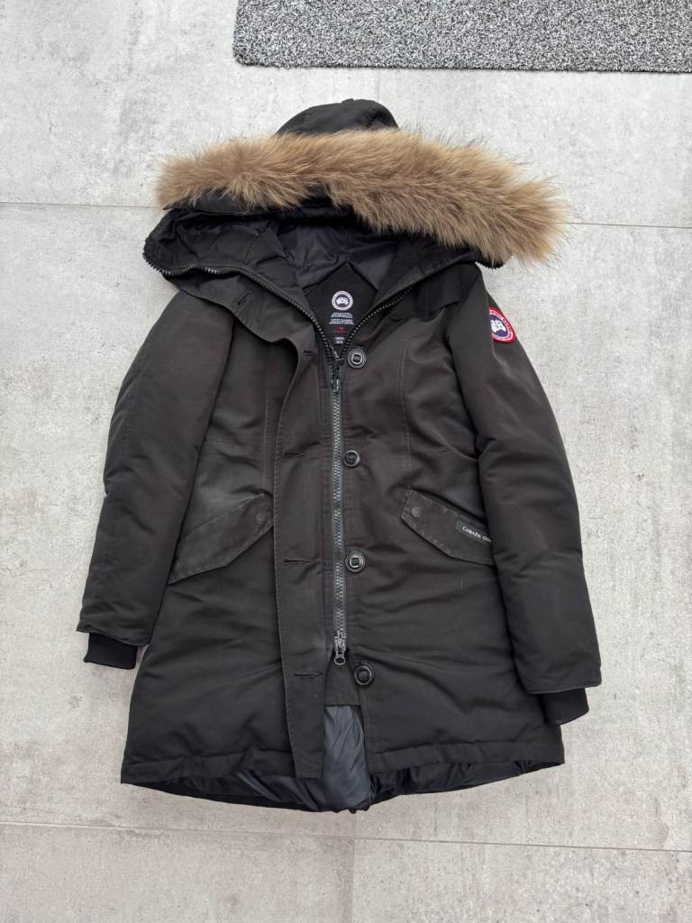 Canada Goose Ladies Women Trillium Parka Slim Hooded Down Padded Puffer Jacket - Medium UK 8-10