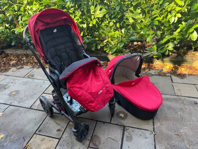 Red Joie Chrome travel system