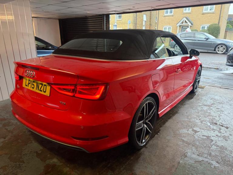 2015 Audi A3 Cabriolet 2.0 TDI S line S Tronic Euro 6 (s/s) 2dr CONVERTIBLE Diesel Automatic