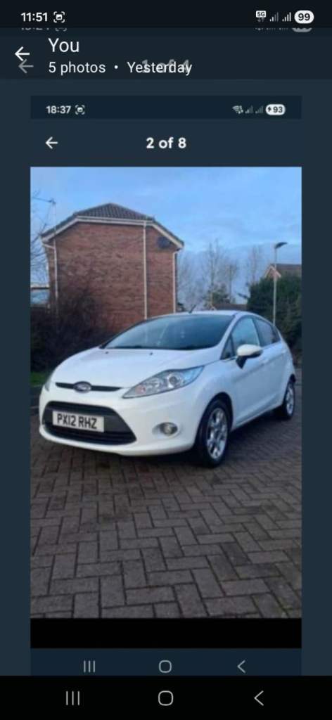 Ford, FIESTA, Hatchback, 2012, Manual, 1242 (cc), 5 doors