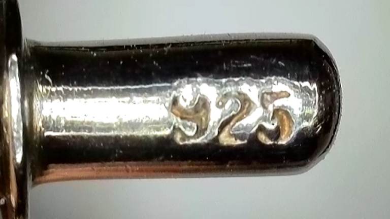 Classic 925 silver onyx square cufflinks - chain link - 13mm/0.5'' - gift box