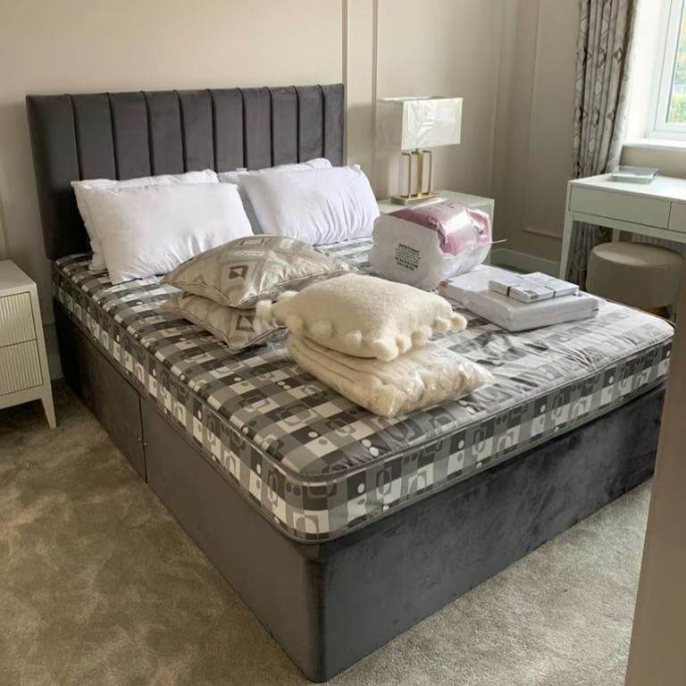 image for November Sale! Double Divan Set! Premium Headboard + 25% OFF **