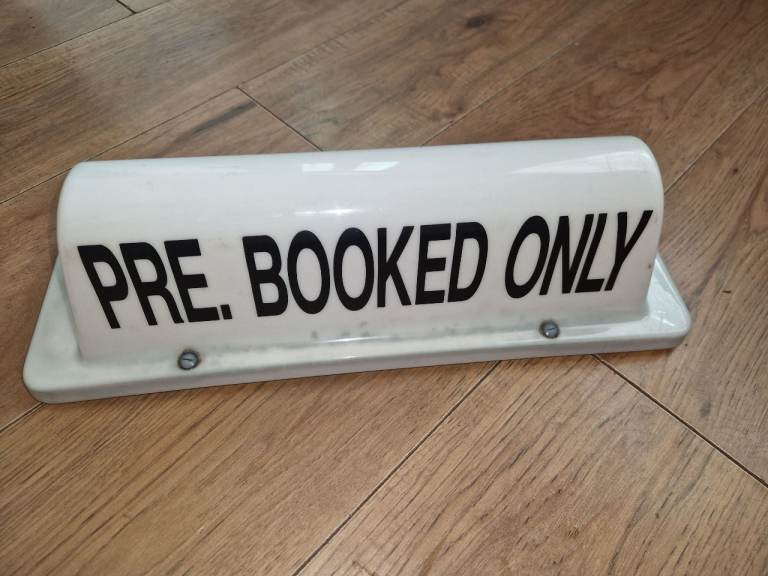 Magnetic Taxi roof sign private hire 