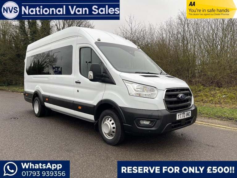 2020 Ford Transit 2.0 460 EcoBlue Leader RWD L4 H3 Euro 6 (s/s) 5dr (17 Seat, DRW) MINIBUS Diesel...