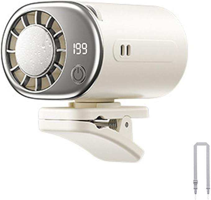 Clip on Fan with AC build in and USB - C Rechargeable Portable and Free Clip