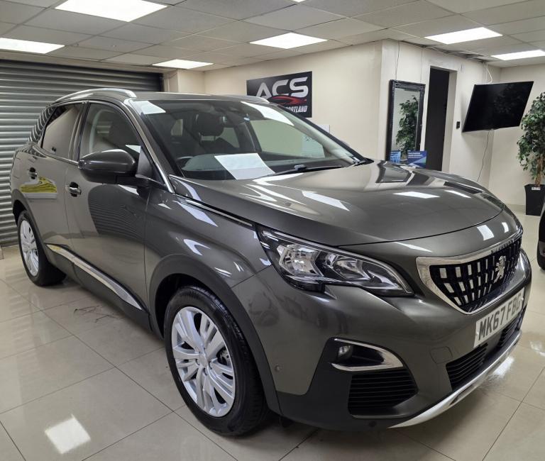 PEUGEOT 3008 1.2 PureTech Allure Grey Manual Petrol 2017 WARRANTY 12 MONTHS MOT