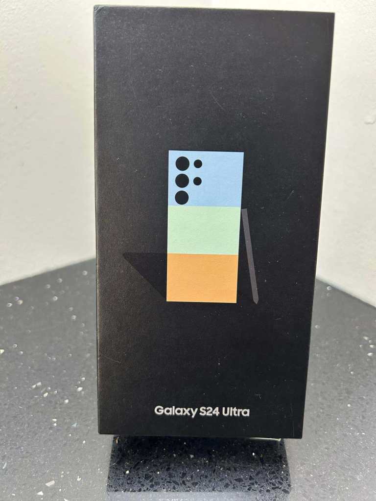 GENUINE SAMSUNG GALAXY S24 ULTRA 5G 256GB 12GB RAM TITANIUM BLUE BOXED DUAL SIM UNLOCKED LIKE NEW