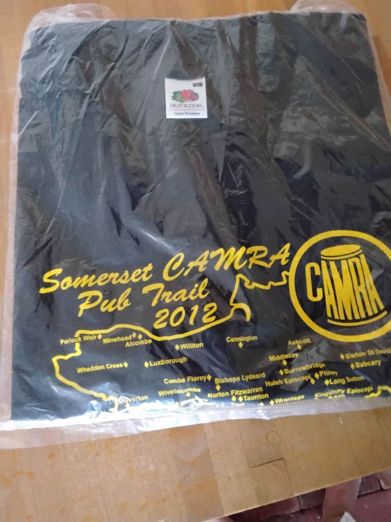 Somerset CAMRA pub trail 2012 T shirt