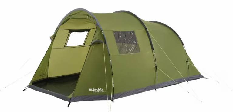 Eurohike Sendero 4 Man Tunnel Tent - Green, Good Condition