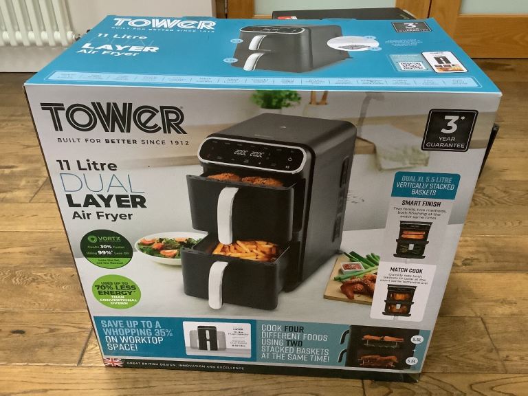 AIR FRYER Tower Dual Layer Air Fryer 11 Litre