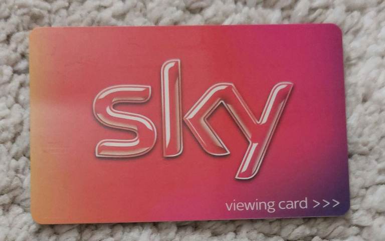 sky + HD BOX freeview viewing card