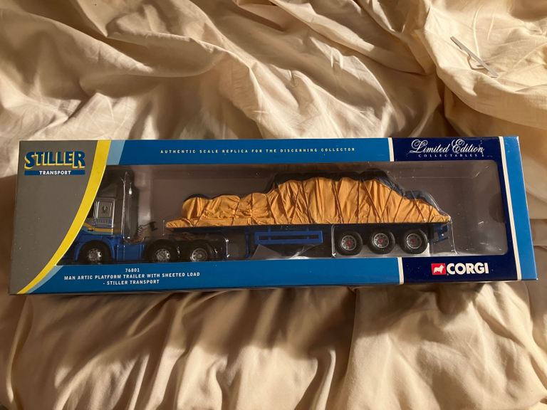Corgi 76801 MAN Artic Platform Trailer with Sheeted Load "Stiller Transport"