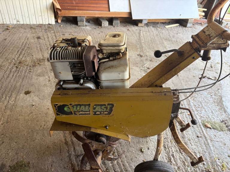 Qualcast Cultimatic de Luxe Petrol Rotovator with Rear Drag Bar (4HP)