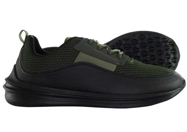 Henleys Silva Mens Khaki/Black Running Shoes 100% brand new in box UK size 11