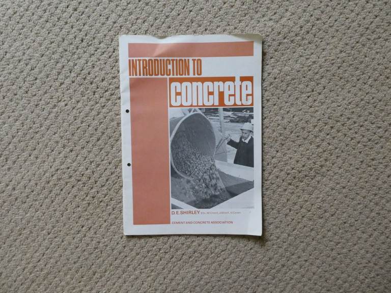 Introduction to Concrete, 1975 - A guide to concrete