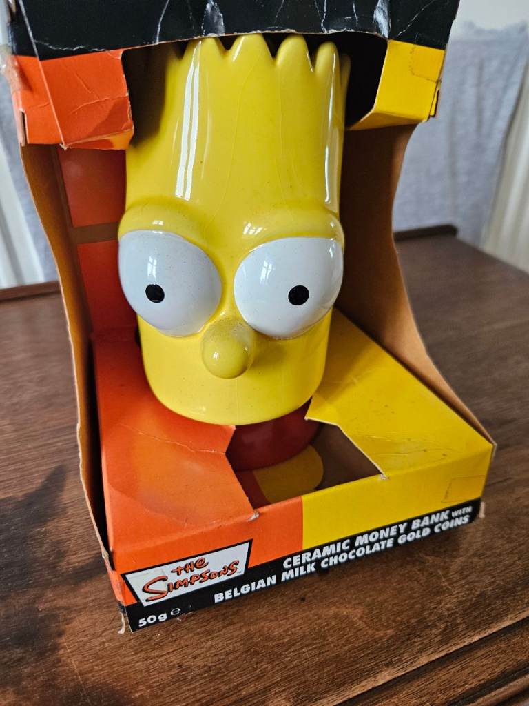 Bart Simpson Ceramic Coin Bank