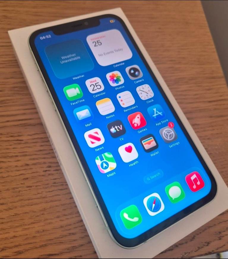 Apple iPhone 12 (Green) – Cracked Back, Fully Functional