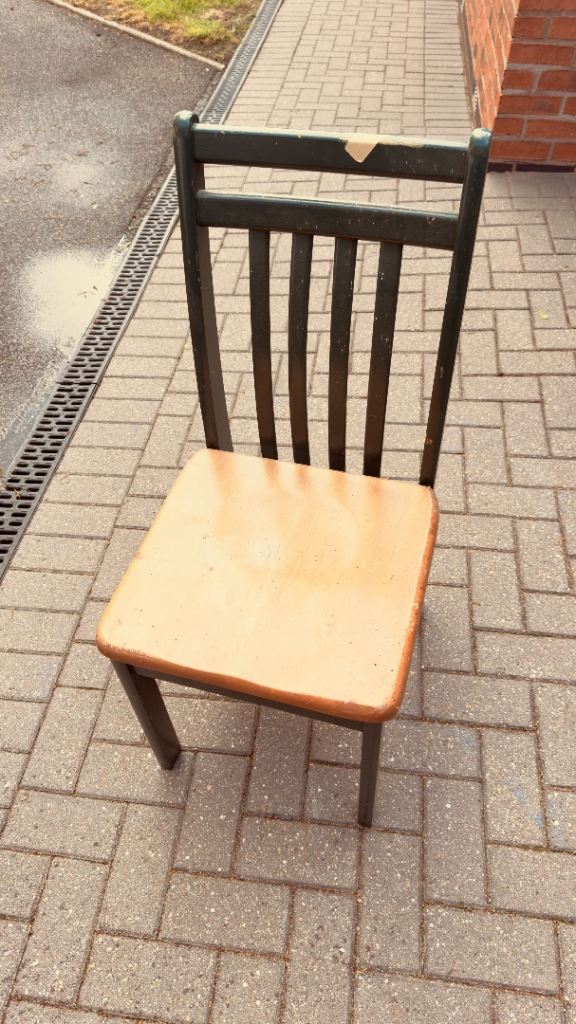 One old used chair - selling as upcycling/shabby chic