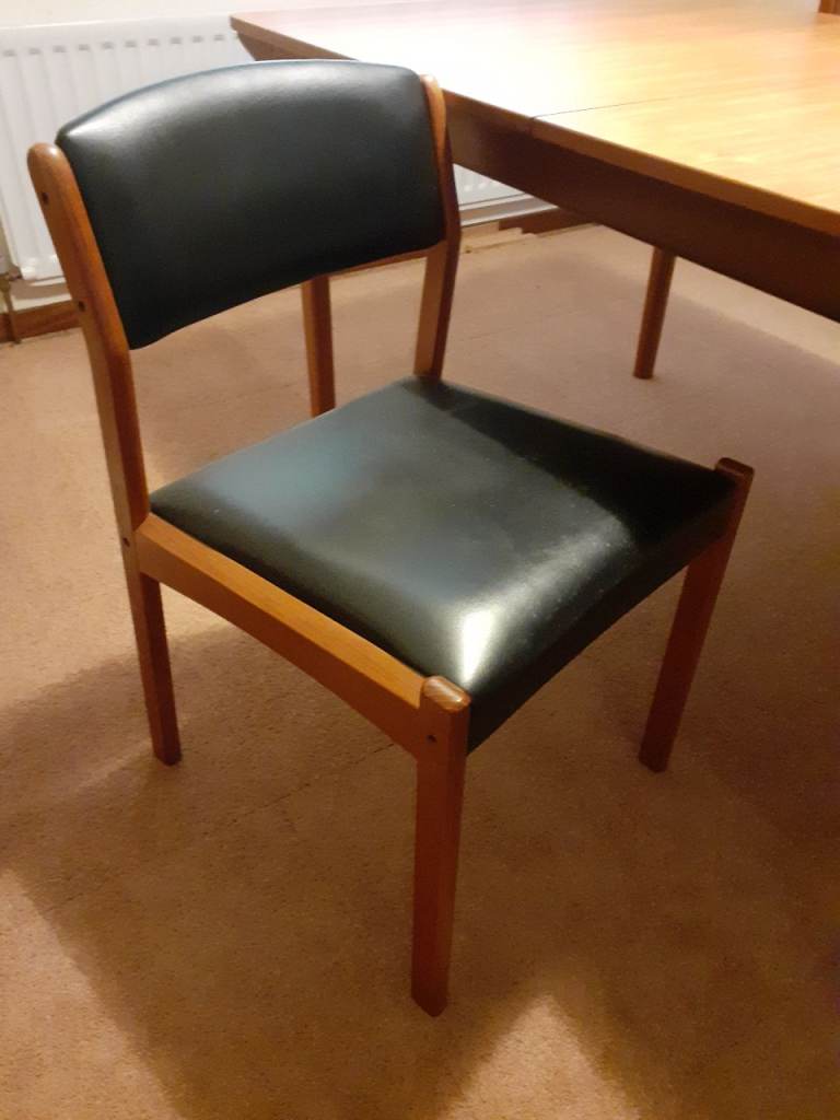 1970s Danish Dining Chairs x 6 by Hugo Frandsen