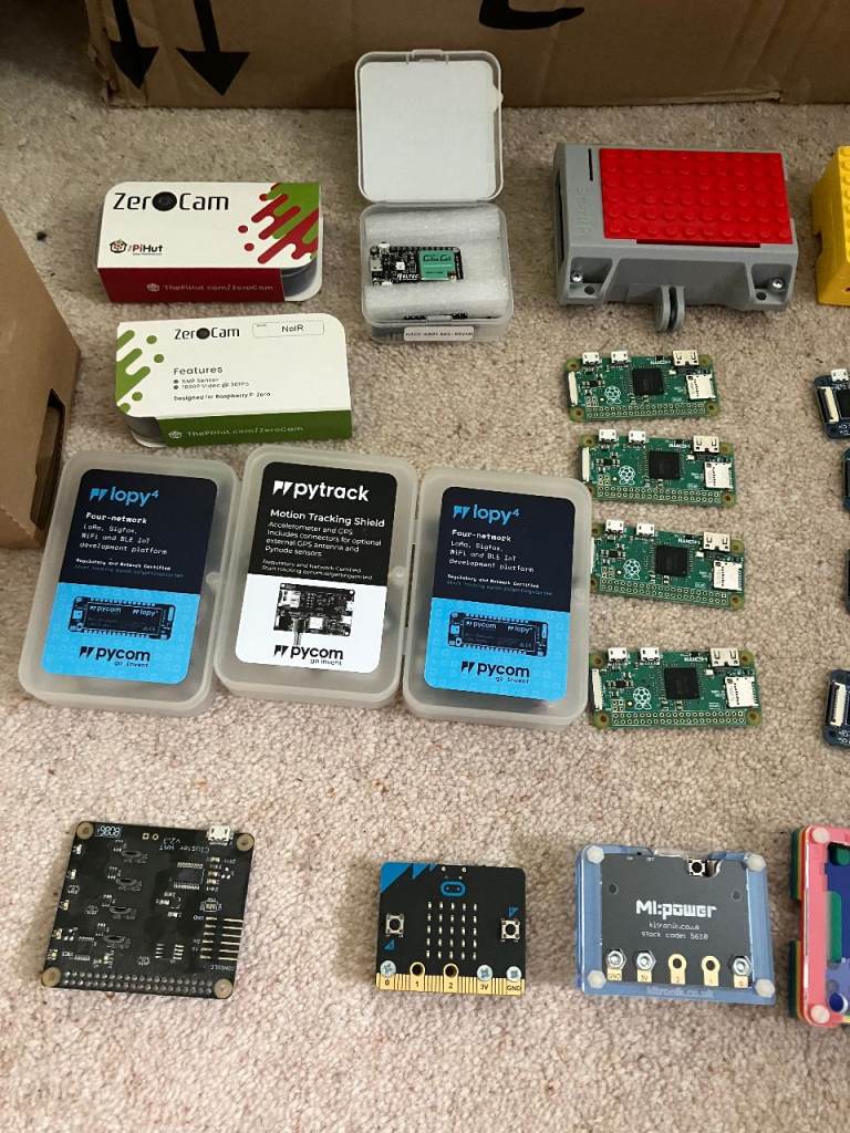 Job Lot Hacker / Maker Electronics Kit – Pi Zeros, SBCs, LoRa, Solar, Tools