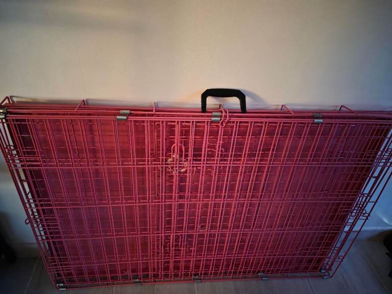 Cozy Pet Dog Cage 48 Inch 122cm Puppy Crate in Pink