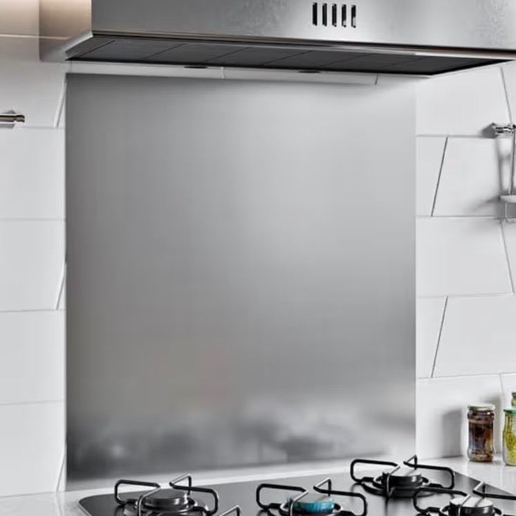 60x90CM Stainless Steel Splashback for Kitchen, Hob Splashback - New, never used 