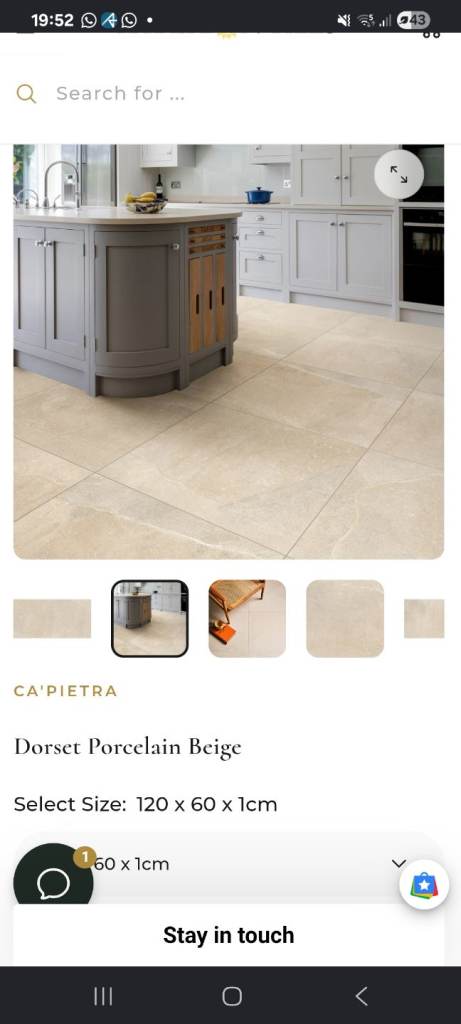 Floor tiles: capietra Dorset beige