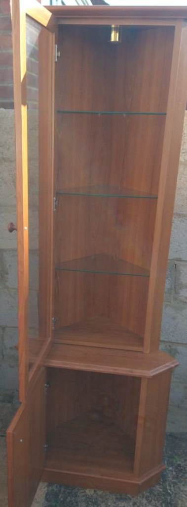 Corner display cabinet can deliver 