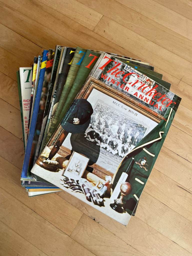 The Cricketer Magazine collection dating between 1968 - 1979
