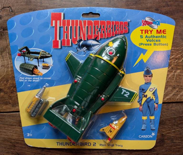 Thunderbirds Thunderbird 2 & Virgil Tracy Figure – New in Box