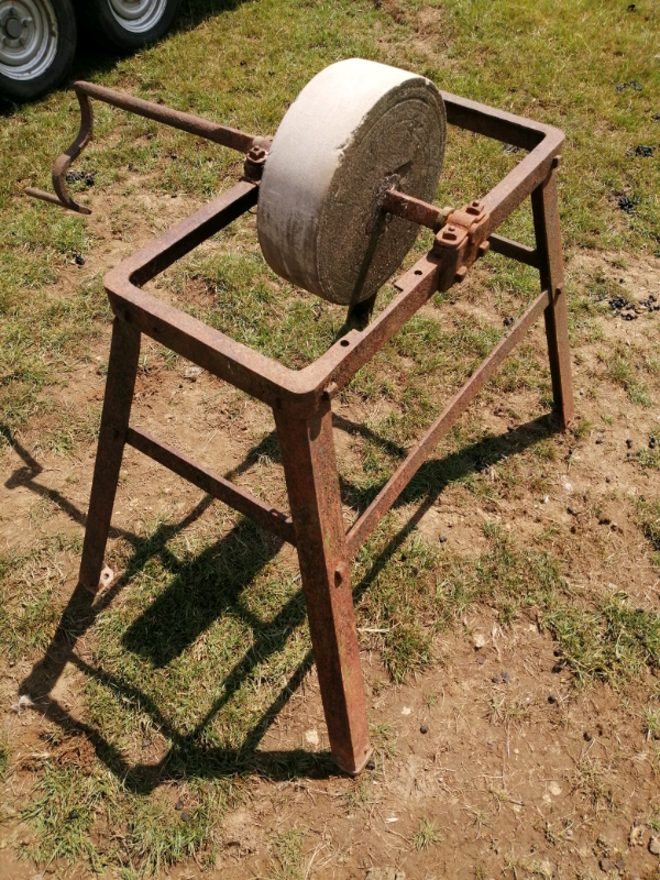 Sharpening stone on stand