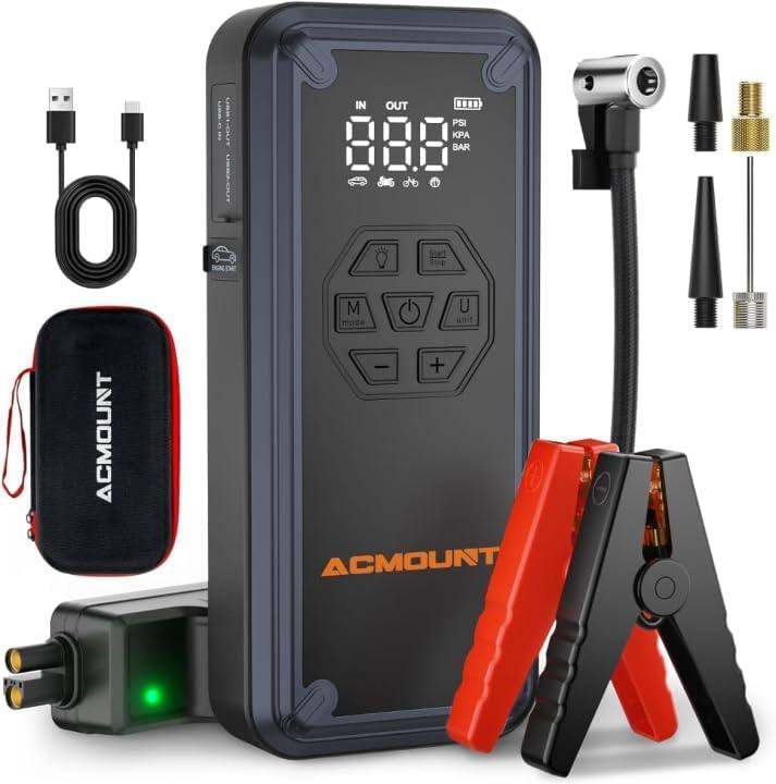 new in packaging - 7000A Jump Starter Power Pack with Air Compressor